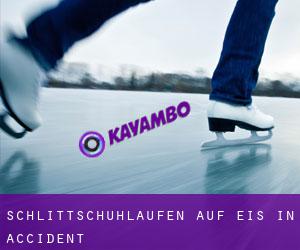 Schlittschuhlaufen auf Eis in Accident 