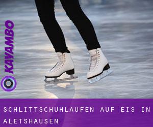 Schlittschuhlaufen auf Eis in Aletshausen 