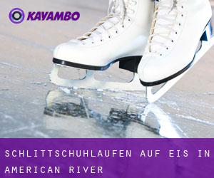 Schlittschuhlaufen auf Eis in American River 