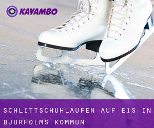 Schlittschuhlaufen auf Eis in Bjurholms Kommun 