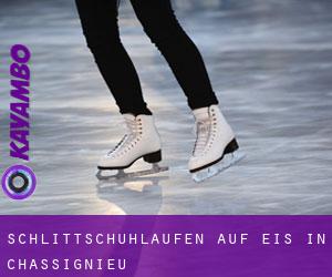 Schlittschuhlaufen auf Eis in Chassignieu 