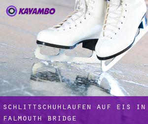 Schlittschuhlaufen auf Eis in Falmouth Bridge 