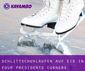 Schlittschuhlaufen auf Eis in Four Presidents Corners 