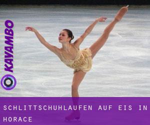 Schlittschuhlaufen auf Eis in Horace Schlittschuhlaufen auf Eis in Horace