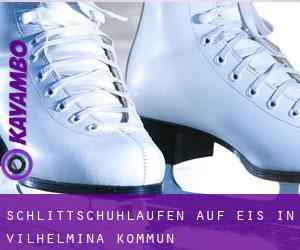 Schlittschuhlaufen auf Eis in Vilhelmina Kommun 